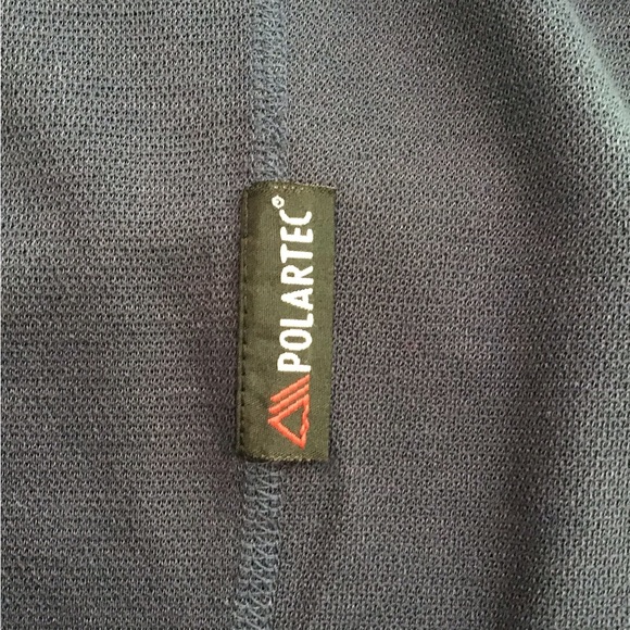 Cabela’s men large navy Henley w polartec* 2 button EUC - Picture 7 of 8